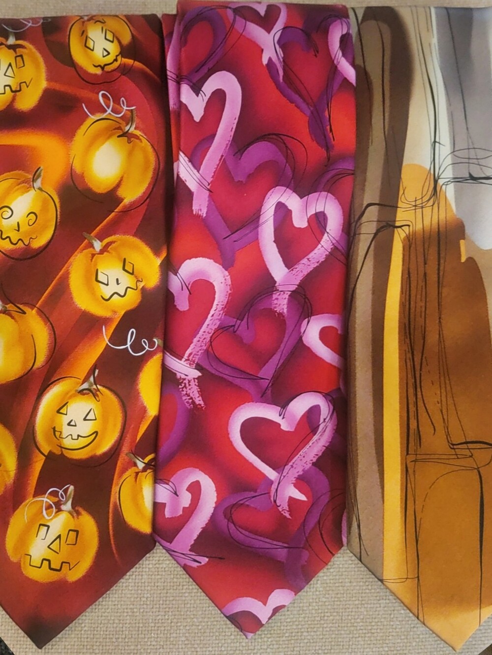 Jerry Garcia Men's Ties lot Of 3 LIKE NEW